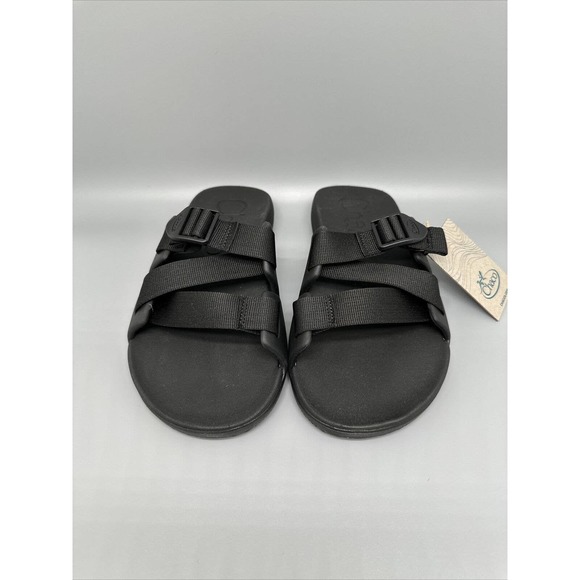 Chaco Chillos Slide Black/Black‎ Comfort Sandal JCH107089 Men's US Sz 12 - Picture 2 of 7